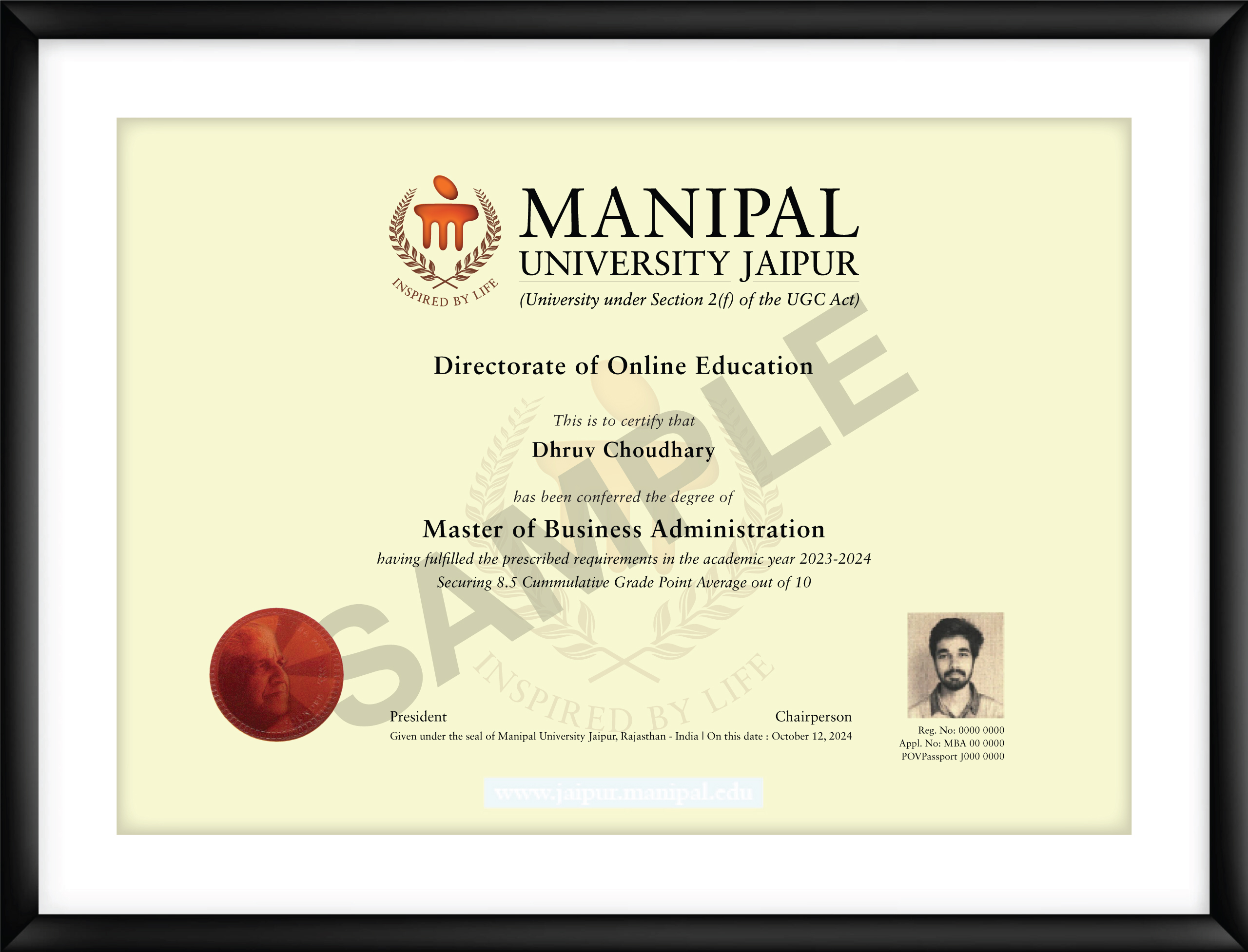 Manipal University Jaipur Online MBA Degree