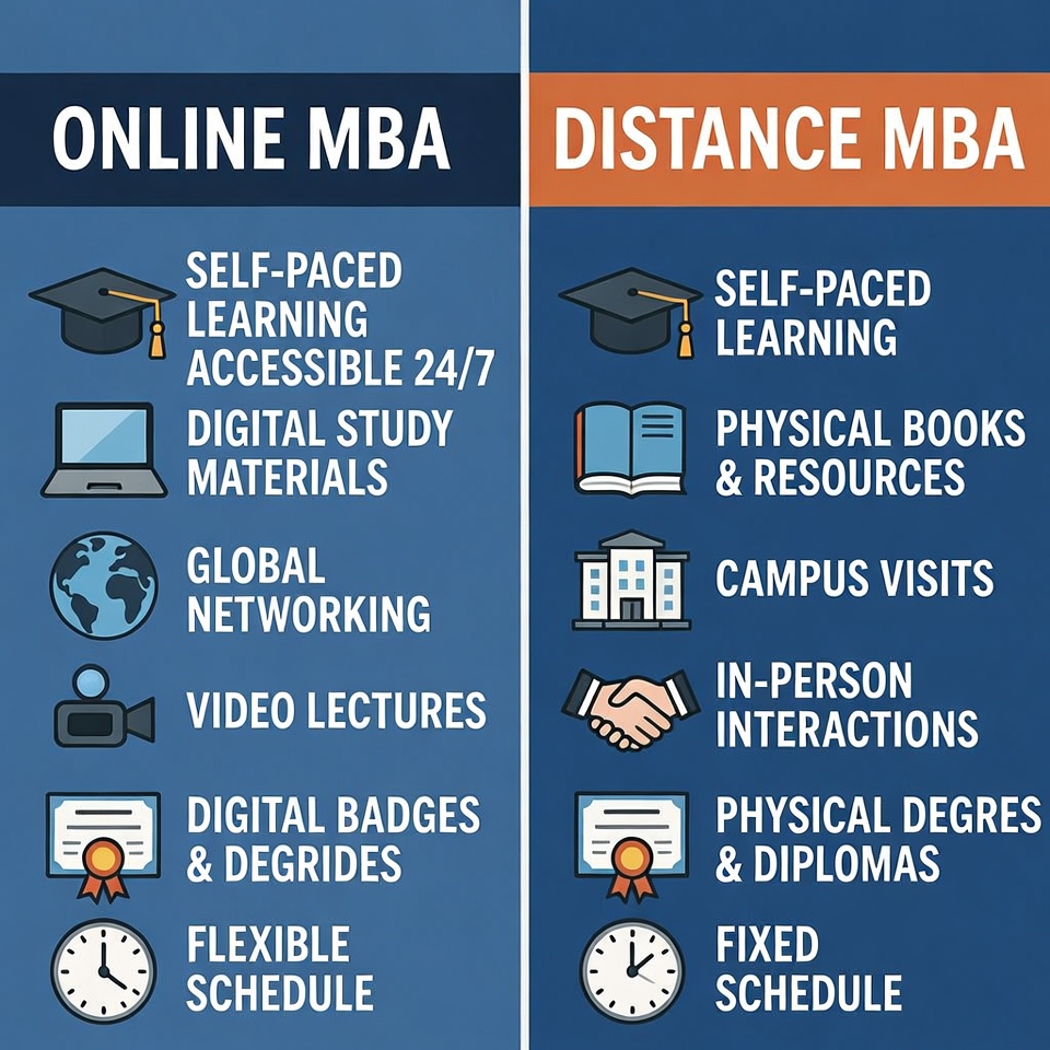 Online MBA Vs Distance MBA